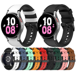 Tschick nueva correa para <span class=keywords><strong>Samsung</strong></span> <span class=keywords><strong>Watch</strong></span> 6 5 <span class=keywords><strong>4</strong></span> 44mm correa de cuero de silicona para <span class=keywords><strong>Samsung</strong></span> <span class=keywords><strong>Watch</strong></span> <span class=keywords><strong>4</strong></span> <span class=keywords><strong>Classic</strong></span> 42 <span class=keywords><strong>46</strong></span> 40mm accesorios de pulsera - Product Image 5