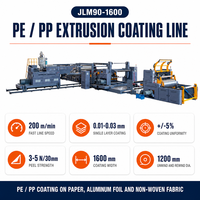 Machine de laminage et de revêtement automatique électrique pour films PE PP, ligne de revêtement pour papier, aluminium et plastique JLM90-1600 50-60kW 200m/min