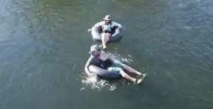 INKLIDA Tugas Berat Karet Tabung Berenang Mengambang River Tube120cm Inflatable Air Tabung