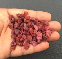 Natürlicher Rosa Saphir Edelstein Unbehandelt Roh 8-10mm Sternförmiger Optischer Effekt Handgeschliffen Schmuckherstellung Hervorragende Qualität Wunderschön