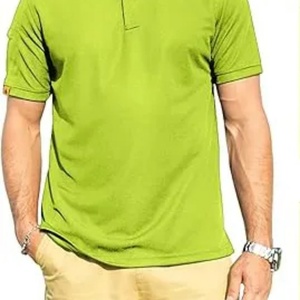 Camisetas Polo de Verano para Hombre, Transpirables, 95% Poliéster, 5% Elastano, Color Caqui, Casuales, para Exteriores, Oficina y Negocios - Product Image 3