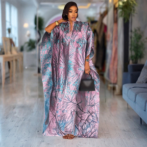 H&D S10769 Vêtement <span class=keywords><strong>Boubou</strong></span> <span class=keywords><strong>Africain</strong></span> Imprimé de Haute Qualité Grande Taille en Polyester à Manches Courtes pour l'Été - Product Image 3