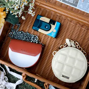 Handgemaakte Reizen Plastic Picknick Opbergmanden Schattige Dameskoffer Voor Make-Up Of Reismand