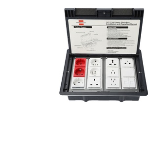 <span class=keywords><strong>Prise</strong></span> de sol encastrée étanche IP44 en ABS à 24 voies avec 3 prises 13A/16A/20A, boîte de sortie électrique encastrée au sol - Product Image 1