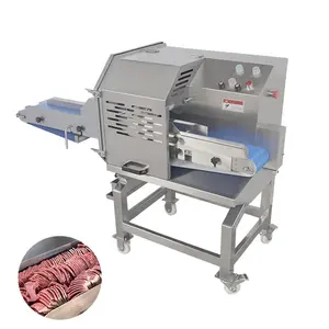 500KG/H Conveyor pork beef meat slicer machine with 2.25KW power