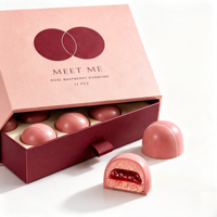 Boîte cadeau en carton rigide rose personnalisée pour chocolats, bonbons, mariage, Saint-Valentin, avec sac cadeau en papier personnalisé