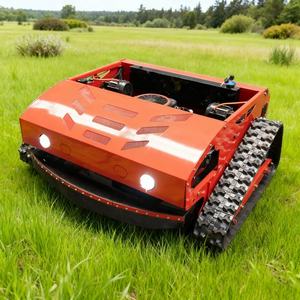 Zero-Turn Benzin-Rasenmäher mit Funkfernbedienung, Raupenantrieb für Alle Geländearten, Garten-Rasenmäher-Roboter - Product Image 2