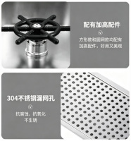 Évier de cuisine double en acier inoxydable 304 fait main, installation en surélevé, avec un ensemble de lave-tasses inclus.