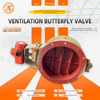 Vanne papillon de ventilation neuve de la marque Zhengkang en acier au carbone et acier inoxydable, électrique/pneumatique/mécanique/hydraulique 380V, garantie 1 an