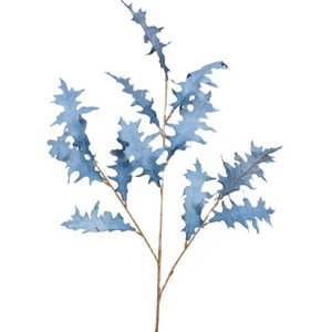 Feuilles artificielles dentelées, branche unique, fleurs en soie, haute simulation, décorations de mariage, arrangements floraux de plafond - Product Image 4