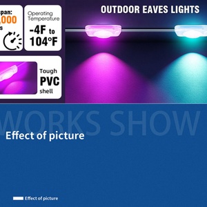 Luces LED Inteligentes para Aleros, Resistentes al Agua, con Clasificación IP67, Control por WiFi y Bluetooth, Diseño para Decoración Navideña - Product Image 2