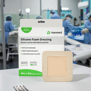 Pansement stérile chirurgical adhésif en silicone <span class=keywords><strong>Unique</strong></span> Risenmed BasicBurns Pansement en mousse de silicone - Product Image 1