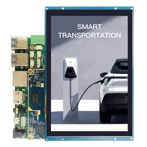 จอแสดงผล HMI 7 นิ้วจอแสดงผล TFT LCD หน้าจอสัมผัสแบบทนความจุรองรับตัวควบคุม PLC อุตสาหกรรมพร้อมอินเทอร์เฟซ CAN
