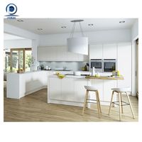 Armoires de cuisine sur mesure de luxe avec îlot, meubles de cuisine modernes, fabrication sur commande en gros