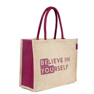Персонализированная простая сумка для покупок из натуральной мешковины с принтом, большая пляжная сумка с логотипами
