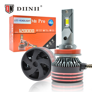 หลอดไฟหน้า <span class=keywords><strong>LED</strong></span> ขนาดเล็ก130W H1/H7/H4 M8PRO กำลังสูง13000LM 12V 6500K ระบบไฟอลูมิเนียมปลั๊กเล่นอัตโนมัติ IP68ใหม่ - Product Image 2