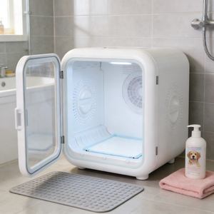 Kediler ve Küçük Köpekler için Otomatik Evcil Hayvan Kurutma Kutusu Ultra Sessiz Köpek Tüy Kurutucu Akıllı Sıcaklık Kontrolü ve 360 Derece Kurutma Özellikli OEM - Product Image 5