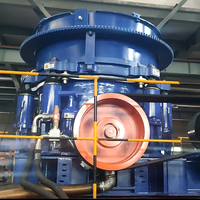 Concasseur à cône hydraulique haute performance HP300, chambre CLP, remplacement facile des garnitures, longue durée de vie, faible coût d'exploitation