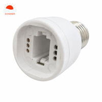 Adaptateur de douille de lampe à vis E26 E27 G24D/G24Q/GX24D/GX24Q/G23 à 2 broches, en PBT ignifuge, en cuivre, pour ampoules CFL/LED