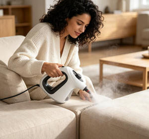 Limpiador a Vapor Portátil de Mano, 1300W, AC220-240V, Tanque de Agua de 500ml, Cable de Alimentación de 3M, Calentamiento Rápido en 20-30 Segundos, Salida de Vapor de 38-42g/min, Portátil para el Hogar - Product Image 5