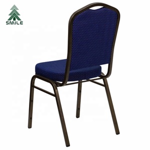 Toptan ucuz otel parti istiflenebilir kumaş altın ziyafet sandalye ziyafet salonu düğün etkinlikleri için - Product Image 3