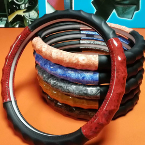 Nuovo coprivolante per auto <span class=keywords><strong>in</strong></span> rilievo accessori <span class=keywords><strong>in</strong></span> pelle pu <span class=keywords><strong>in</strong></span> <span class=keywords><strong>legno</strong></span> coprivolante per auto - Product Image 5