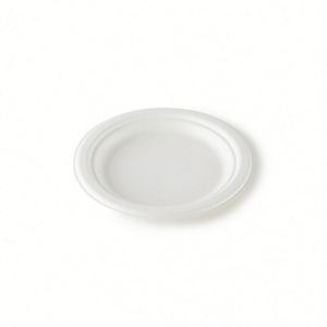 Assiettes jetables biodégradables en bagasse de canne à sucre, rondes, blanches, pour fêtes, 9''/10''/12'', logo personnalisé disponible - Product Image 3