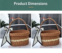 Panier de rangement en PP tissé, style moderne et minimaliste, pour fruits, fleurs et paniers cadeaux, idéal pour les souvenirs