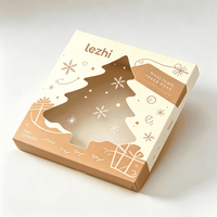 Caja de Regalo Navideña Portátil, Creativa, Reutilizable y Autoensamblable para Niños, Cajas de Papel Ecológicas Plegables para Dulces