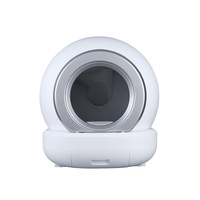Bac à litière pour chat entièrement automatique, intelligent, sphérique, 20L, facile à nettoyer, fermé, avec système de ramassage des excréments en un clic, design breveté