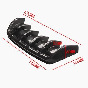 Carbon Fiber Rear Spoiler 67cm Sporty <b>Diffuser</b> Car Window Protector Weather Shield - Product Image 3