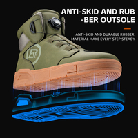 ROCKBROS – bottes de moto en cuir microfibre pour homme, chaussures d'équitation décontractées