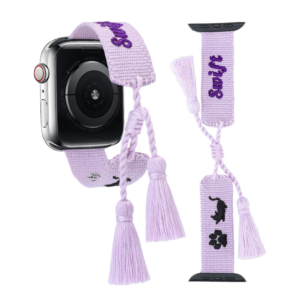 244-(Swift)Embroidered Watch Band