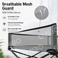 Lit pour chien CanboPet, pliable, rafraîchissant, portable, pour l'extérieur, respirant, surélevé, avec ombrage