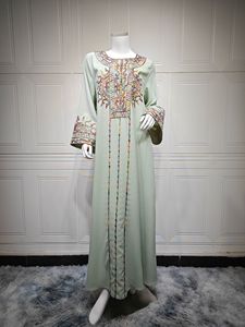 Ramadan Eid mediorientale donna Abaya <span class=keywords><strong>turchia</strong></span> ricamo Boutique per donna abiti da sera <span class=keywords><strong>abbigliamento</strong></span> islamico moda - Product Image 6