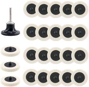 Tampone di Lucidatura in Feltro di Lana a Cambio Rapido da 2 Pollici 50mm per Vetro, <span class=keywords><strong>Ceramica</strong></span> e Acciaio Inossidabile - Product Image 6