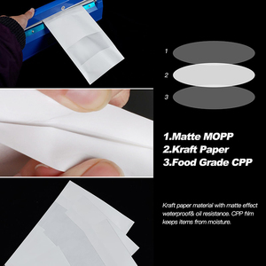 Linh hoạt Bao bì tùy chỉnh cán dây kéo đứng lên túi doypack Trắng kraft giấy đóng gói túi với cửa sổ - Product Image 4