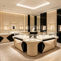 Meubles de présentation de bijoux pour l'aménagement intérieur, conception de salles d'exposition de bijoux, présentoirs