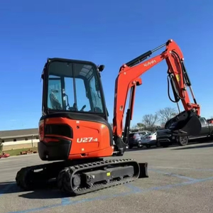 รถขุด Kubota U27-4 ดีไซน์ดั้งเดิมจากญี่ปุ่น น้ำหนัก 2.5 ตัน รถขุดตีนตะขาบ Kubota U27-4 พร้อมหัวต่อแบบ Quick Coupler และหัวเจาะ - Product Image 1