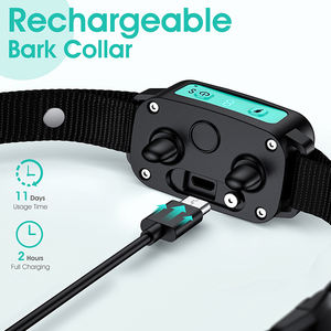 Rechargeable Plastic Waterproof Shock <b>Dog</b> Stop Barking <b>Collar</b> with 3 Modes <b>for</b> <b>Dogs</b> - Product Image 5