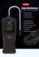 V066 para Verificar la Calidad Precisa del Aceite DOT 3 DOT4 DOT5.1, Herramienta de Diagnóstico Digital para Automóviles, Detector de Aceite para Frenos