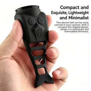 Sonnette de sécurité pour <span class=keywords><strong>vélo</strong></span> en silicone et plastique ABS, volume réglable 120 dB, <span class=keywords><strong>klaxon</strong></span> électronique rechargeable, son puissant, charge Type-C - Product Image 5