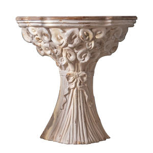 European Style <b>Console</b> <b>Table</b> <b>Marble</b> <b>Top</b> Handmade Foyer Decor Entryway Side <b>Table</b> - Product Image 5