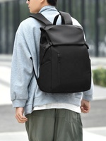 Nueva Mochila para Portátil de Estilo Simple, Impermeable, con Revestimiento Oxford, de PU de Lujo, con Múltiples Bolsillos, para la Universidad, la Escuela o el Trabajo
