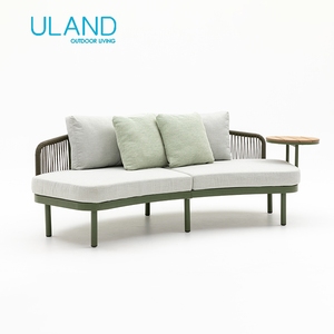 Conjunto de Muebles de Jardín para Exteriores, Aluminio, Tapicería de Tela, Ratán, Diseño Industrial para Patio, Villa, Salón - Product Image 5