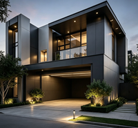 Villa préfabriquée de luxe en acier léger avec design 3D, maison modulaire préfabriquée, maison conteneur préfabriquée, villas préfabriquées à vendre