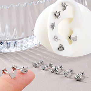 Venta <span class=keywords><strong>al</strong></span> por mayor multifuncional Body Piercing Jewelry F136 titanio Anti <span class=keywords><strong>alergia</strong></span> pendientes labio Studs Piercing - Product Image 4