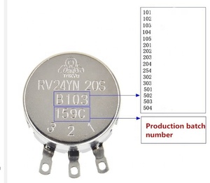 Duy Nhất-Lần Lượt Potentiometer RV24YN20S B201 B501 B102 B202 B502 B103 10K 20K 50K 100K 200K Ohm Chiết - Product Image 6