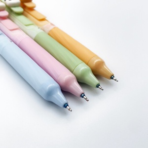 ปากกาเจลแบบกดลายสัตว์น่ารัก พร้อมยางลบในตัว หัวลบแบบกระสุน ยางลบแบบนุ่ม สีฟ้า ขนาด 0.5 มม. ใช้ได้ทั้งที่ทำงานและที่โรงเรียน - Product Image 6