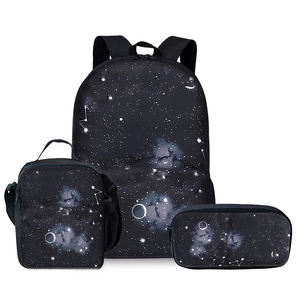 Sac à dos de trois pièces unisexe planète de l'espace extra-atmosphérique de style tendance pour garçons et filles meilleurs cadeaux cartable étanche dessin animé 3D - Product Image 3
